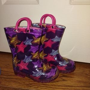 Girls toddler rain boots size 6